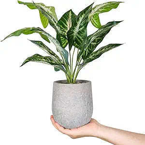 16'' Fake Plants Artificial Potted Greenery Faux Plants for Office Desk Home Bathroom Decor